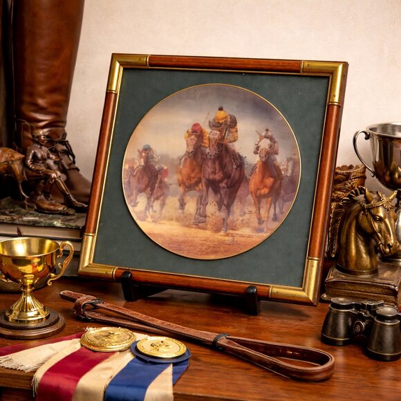 Fred Stone Other - Fred Stone Seattle Slew Kentucky Derby limited edition framed collectors plate